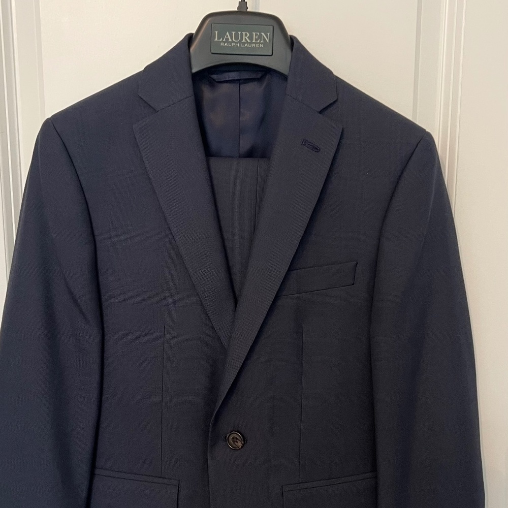 Boys Ralph Lauren Navy Suit size 10R